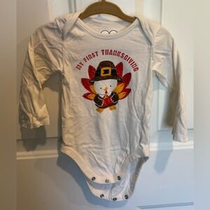 6-9mth long sleeved onesie | Unisex | Thanksgiving